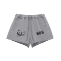 808HUSTLAH STREETWEAR Raw Edge Drawstring Shorts