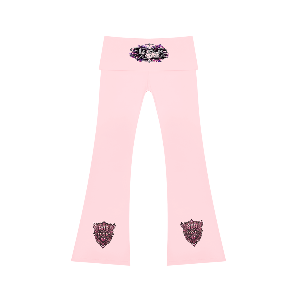 808HUSTLAH High Rise Flared Yoga Pants