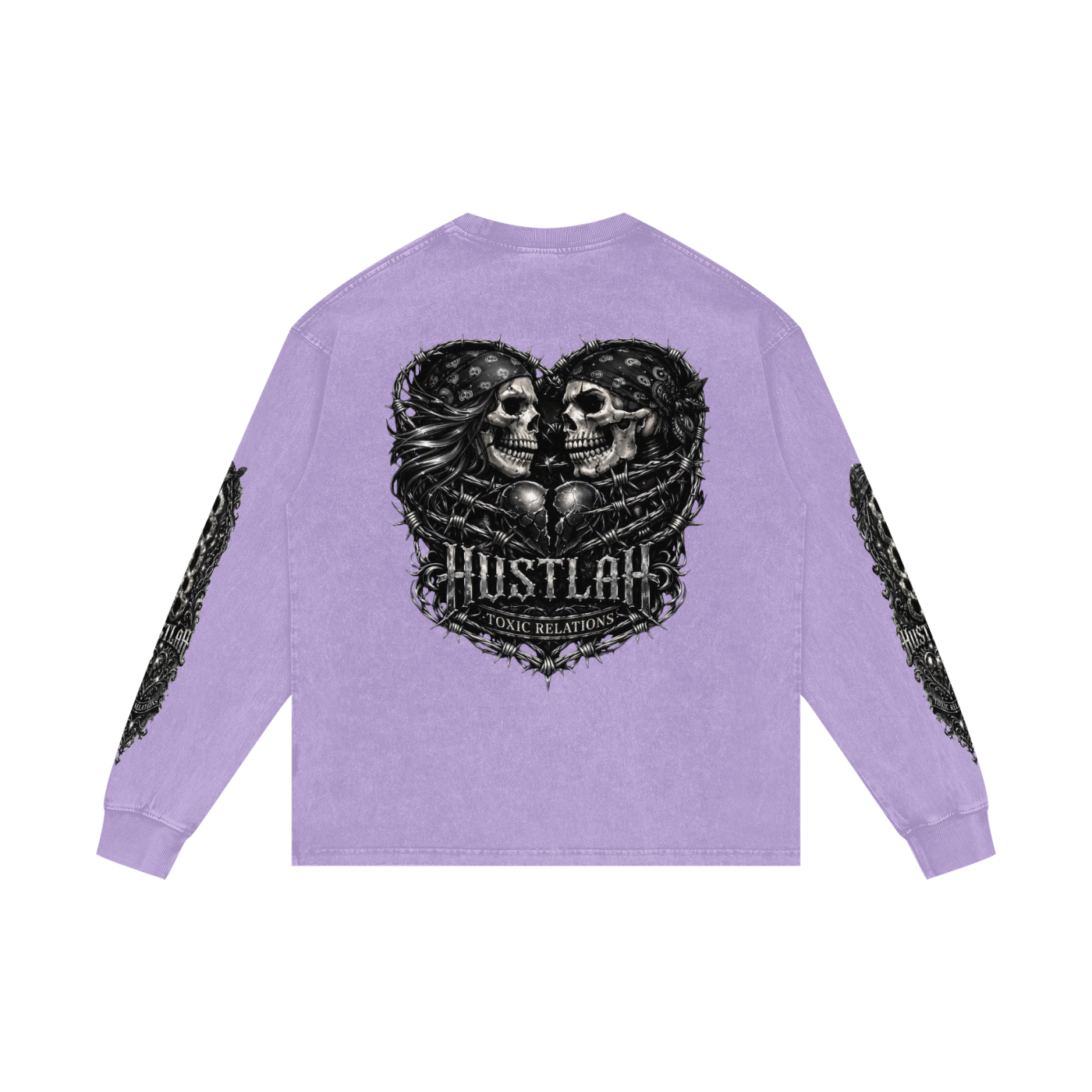 808HUSTLAH Oversize Long Sleeve T-Shirt