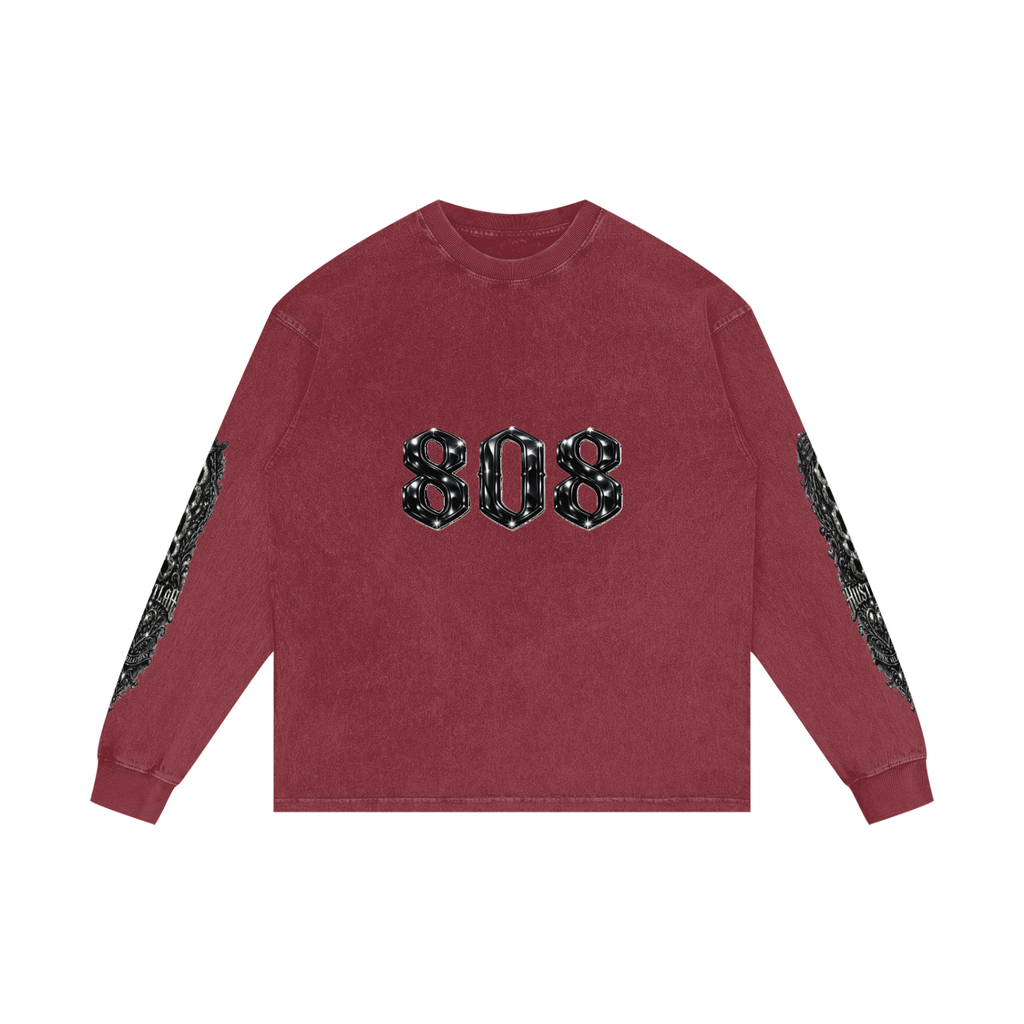 808HUSTLAH Oversize Long Sleeve T-Shirt