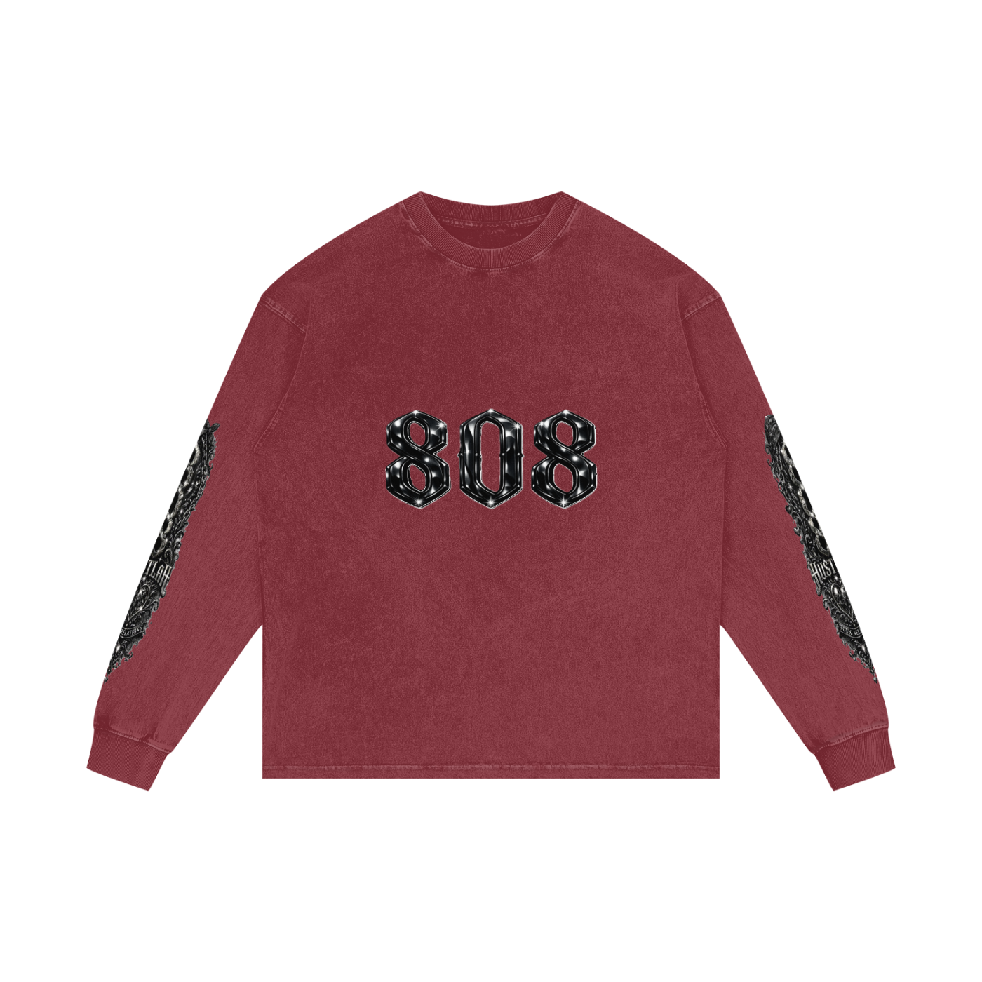 808HUSTLAH Oversize Long Sleeve T-Shirt