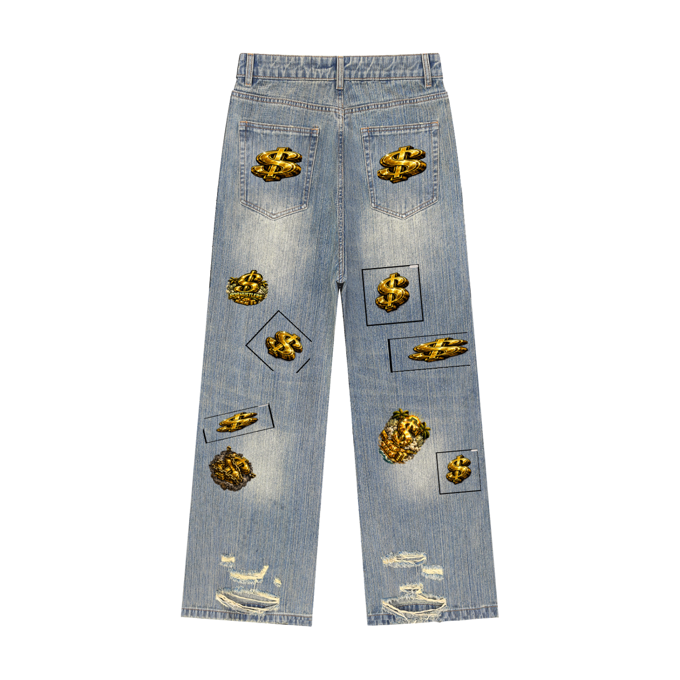 808HUSTLAH $ Denim Jeans