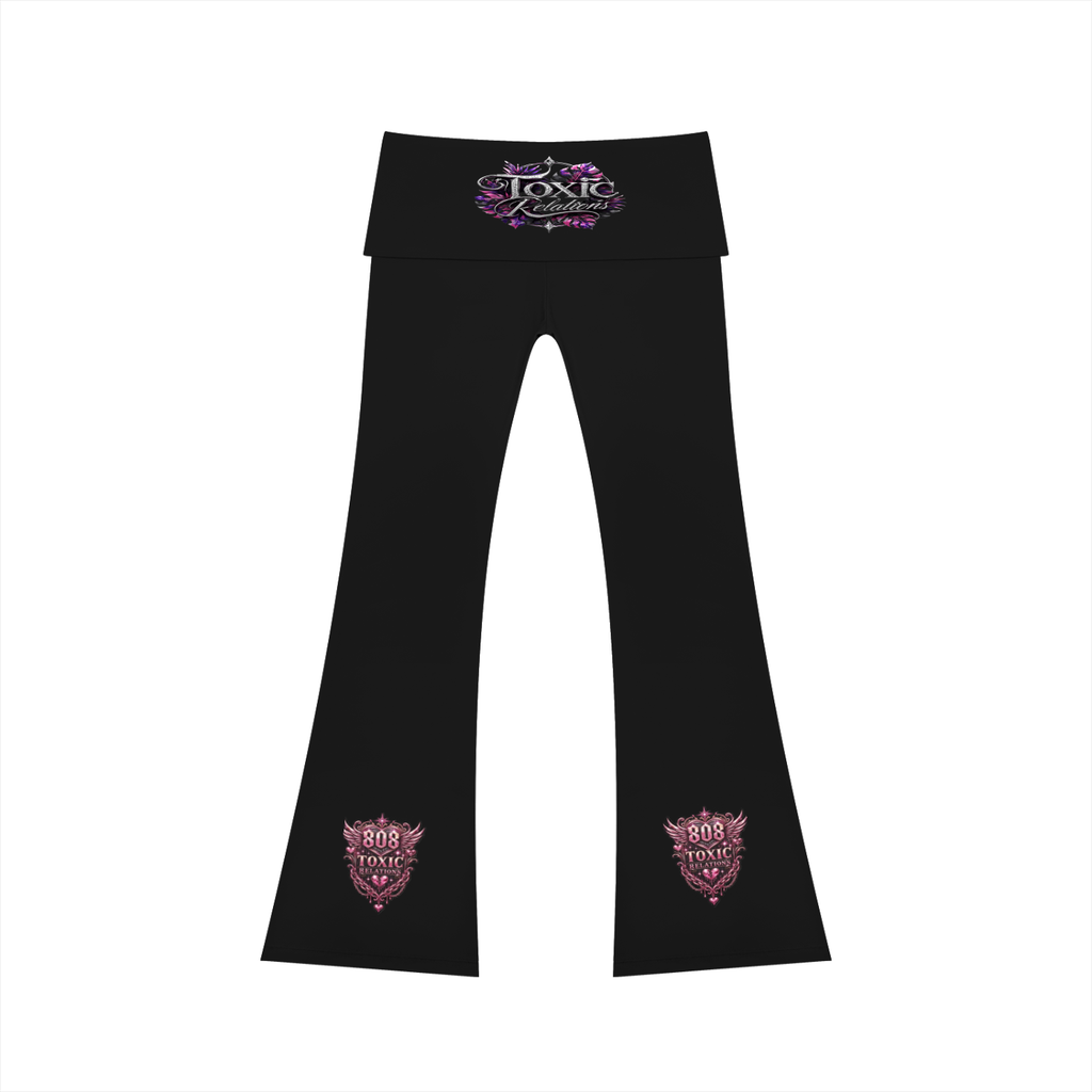 808HUSTLAH High Rise Flared Yoga Pants