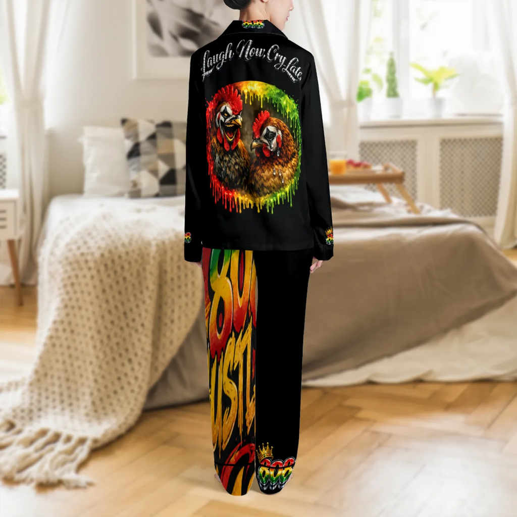 808HUSTLAH SATIN PAJAMA SET