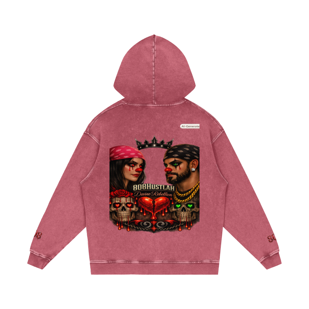 808HUSTLAH Loose Cotton Hoodie