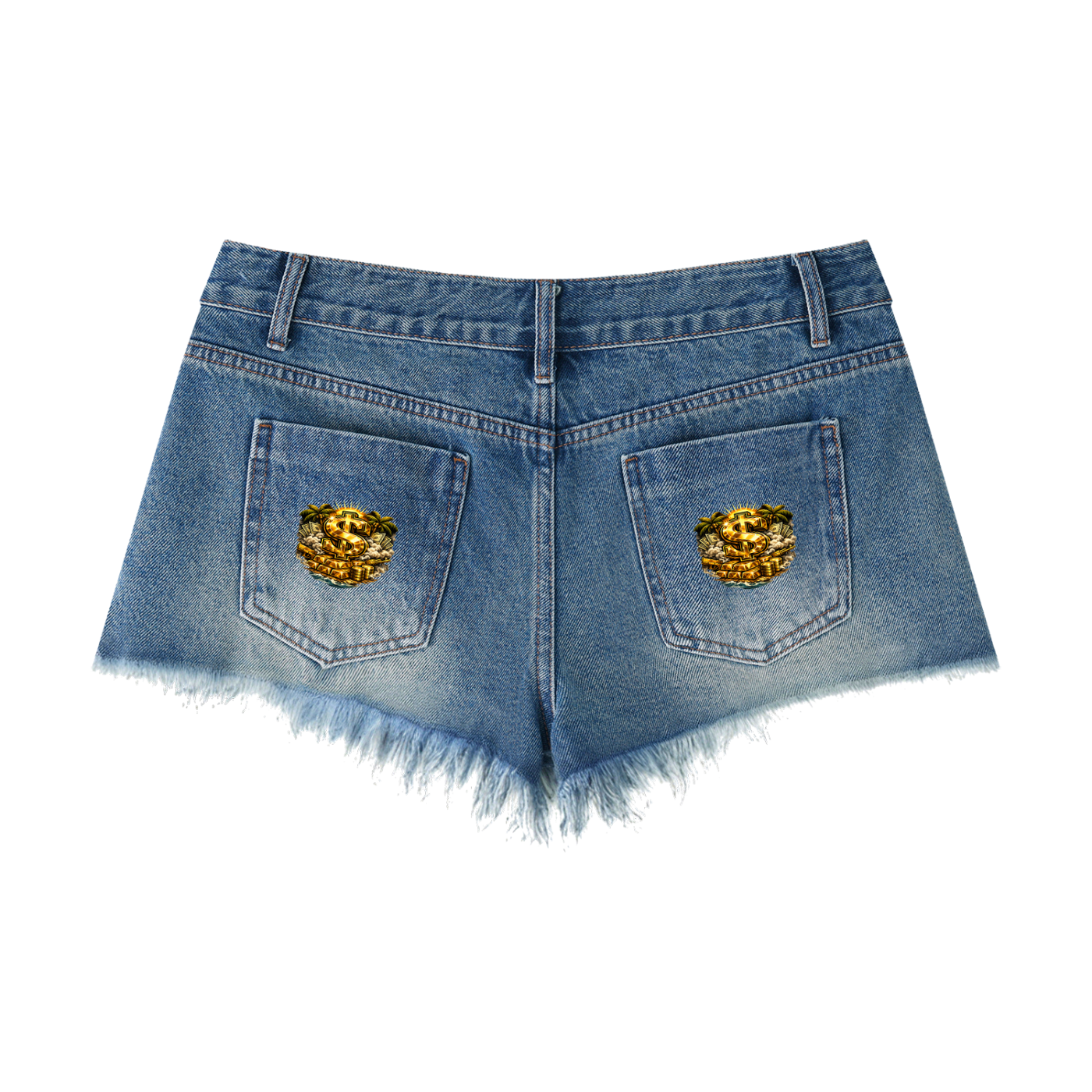 808HUSTLAH Denim Shorts