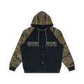 808HUSTLAH Camo-Splice Raglan Zip Hoodie - 808HUSTLAH