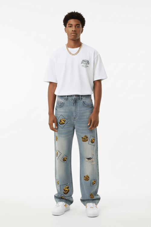 808HUSTLAH $ Denim Jeans - 808HUSTLAH