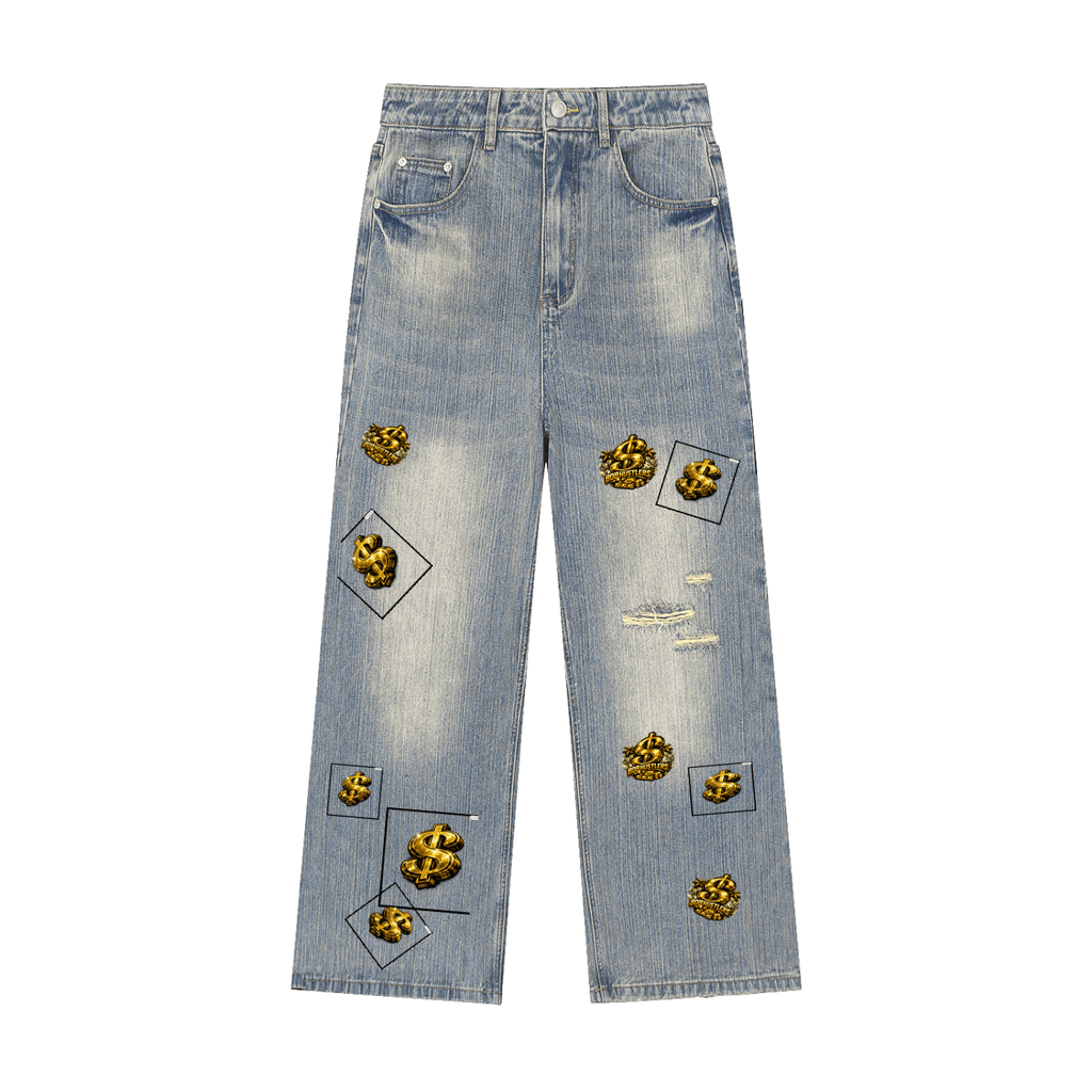 808HUSTLAH $ Denim Jeans - 808HUSTLAH