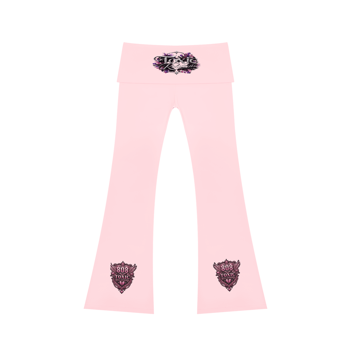808HUSTLAH High Rise Flared Yoga Pants - 808HUSTLAH