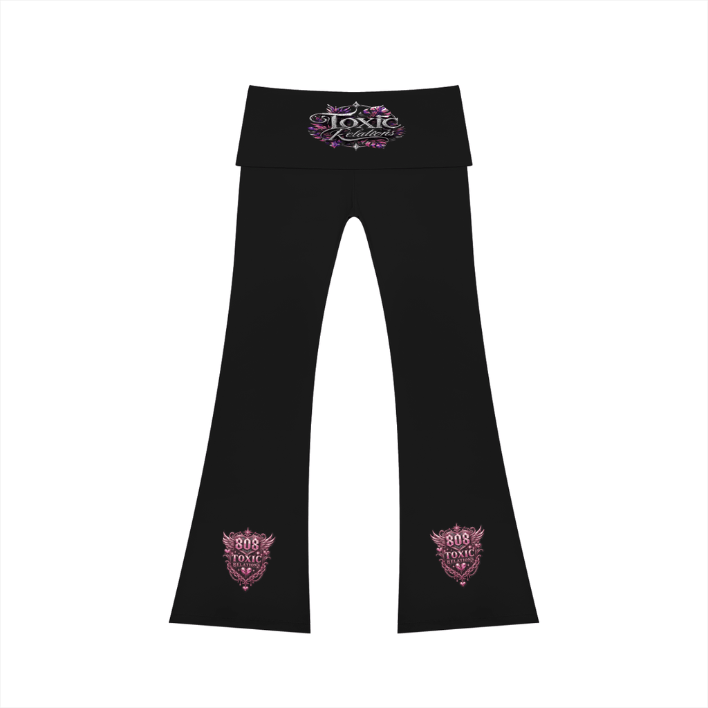 808HUSTLAH High Rise Flared Yoga Pants - 808HUSTLAH