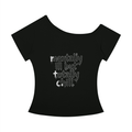 808HUSTLAH Mentally ill but totally chill Off-the-Shoulder Tee - 808HUSTLAH
