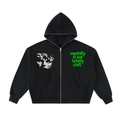 808HUSTLAH Mentally Ill Full-Zip Boxy Hoodie - 808HUSTLAH