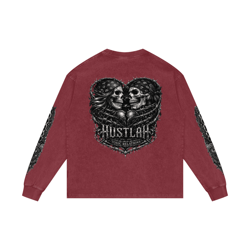 808HUSTLAH Oversize Long Sleeve T-Shirt - 808HUSTLAH