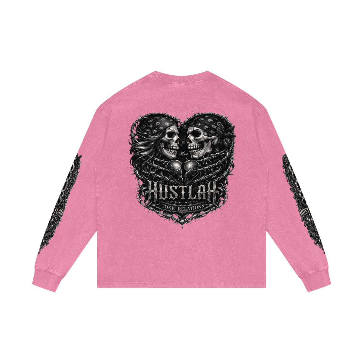 808HUSTLAH Oversize Long Sleeve T-Shirt - 808HUSTLAH