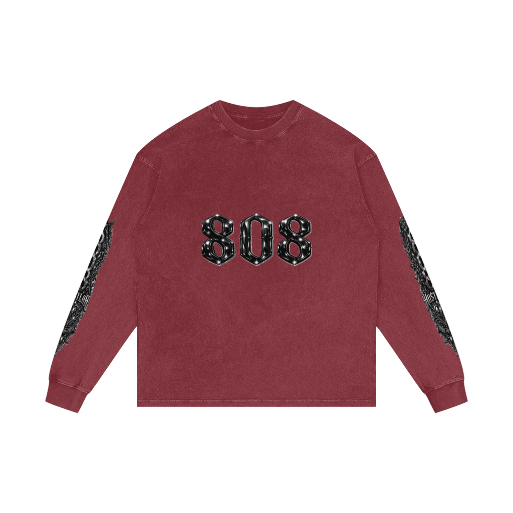 808HUSTLAH Oversize Long Sleeve T-Shirt - 808HUSTLAH