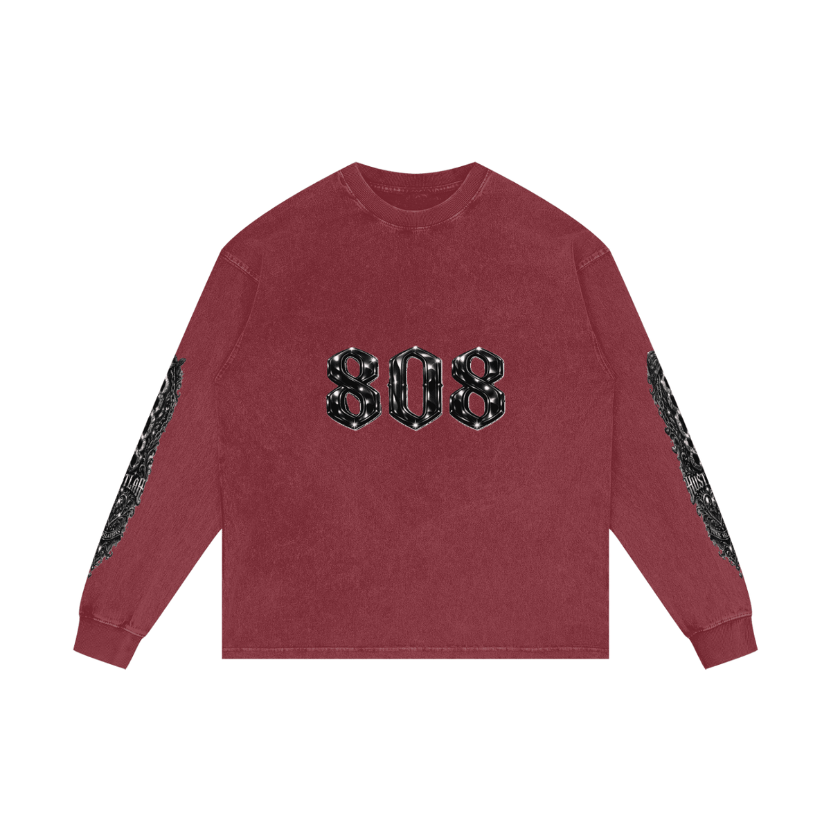 808HUSTLAH Oversize Long Sleeve T-Shirt - 808HUSTLAH
