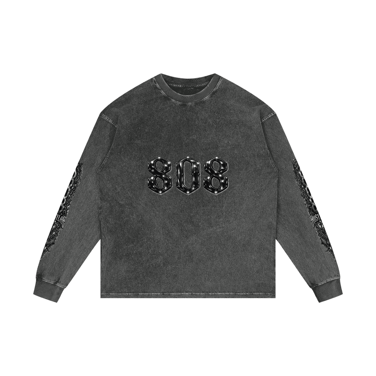 808HUSTLAH Oversize Long Sleeve T-Shirt - 808HUSTLAH