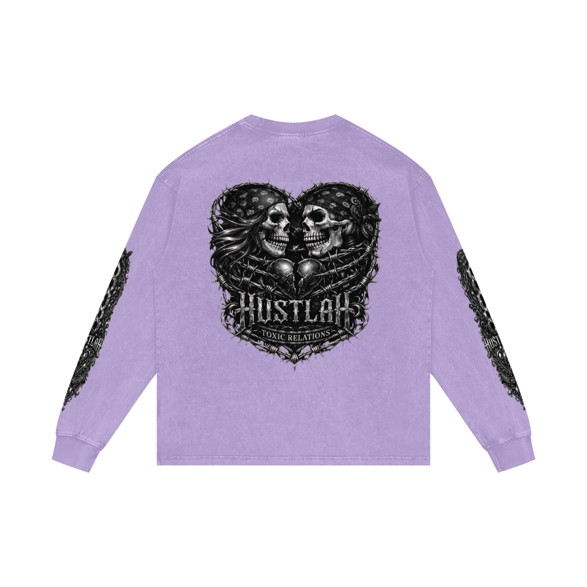 808HUSTLAH Oversize Long Sleeve T-Shirt - 808HUSTLAH