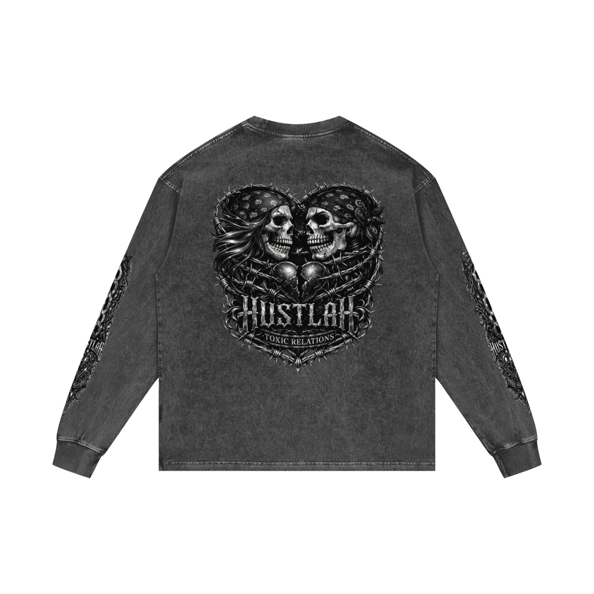808HUSTLAH Oversize Long Sleeve T-Shirt - 808HUSTLAH