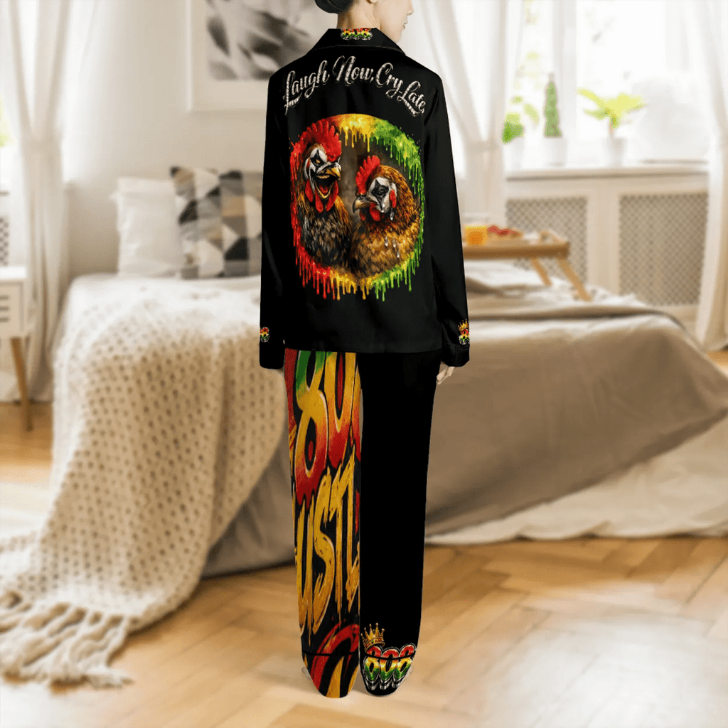 808HUSTLAH SATIN PAJAMA SET - 808HUSTLAH
