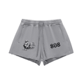 808HUSTLAH STREETWEAR Raw Edge Drawstring Shorts - 808HUSTLAH