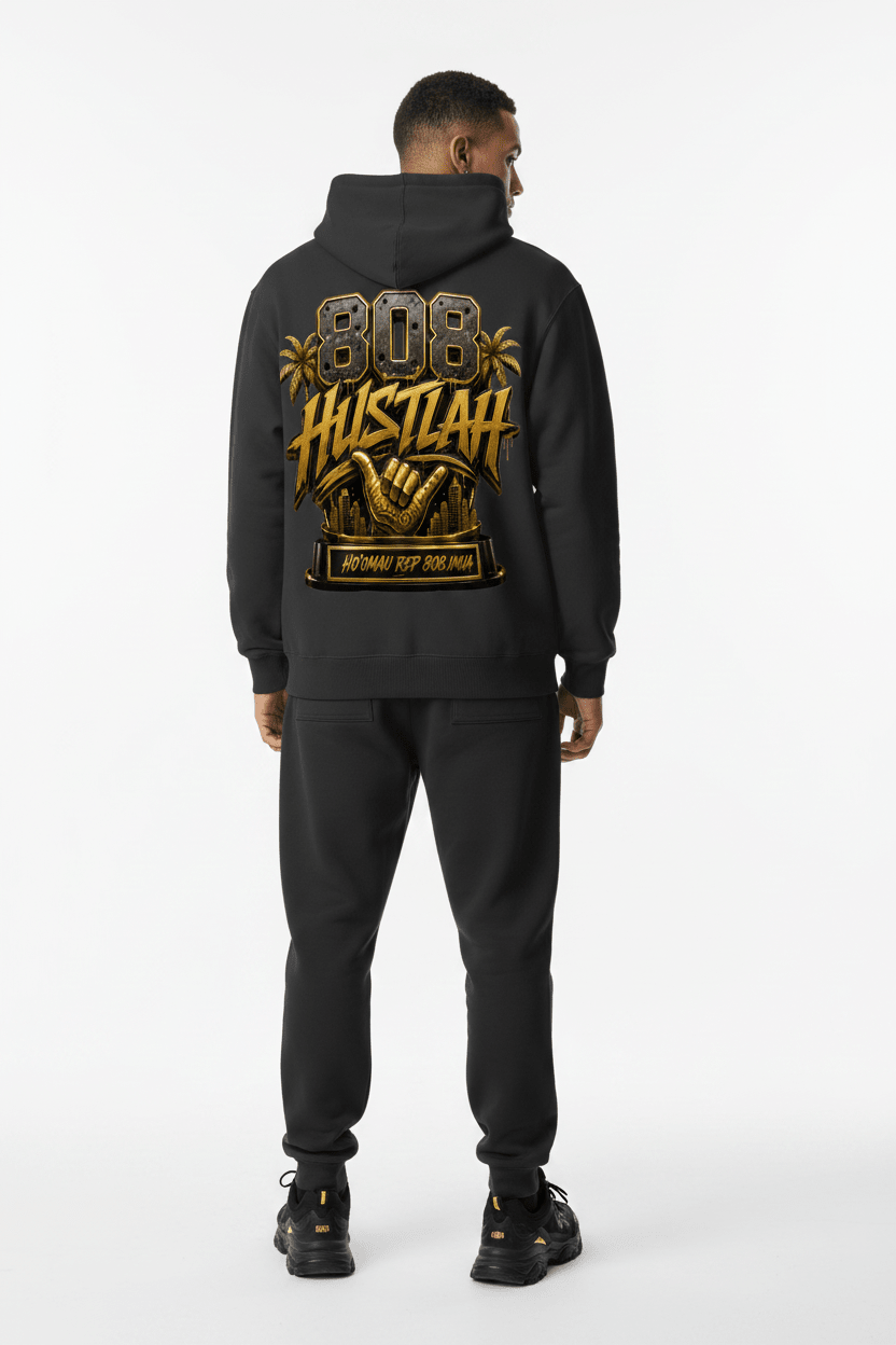 808HUSTLAH'S Classic Unisex Cotton Hoodie - 808HUSTLAH