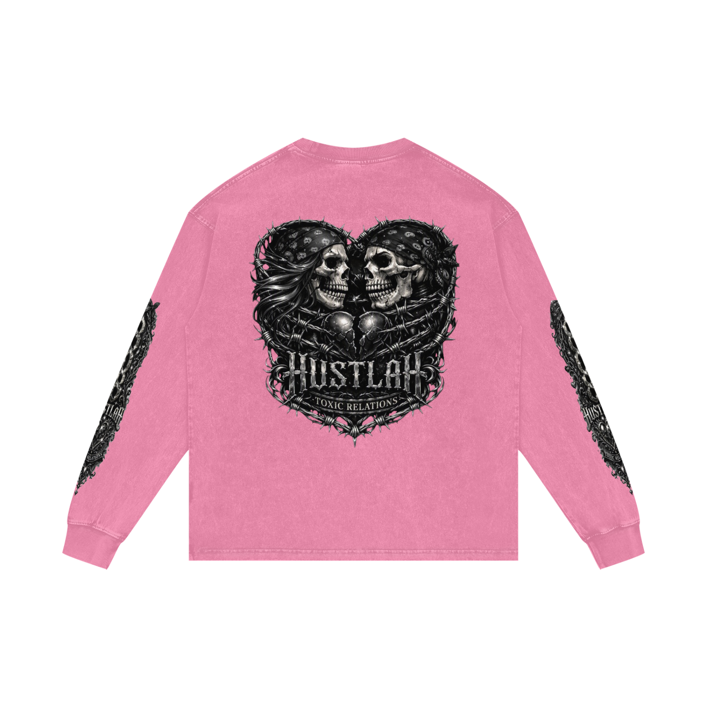 808HUSTLAH Oversize Long Sleeve T-Shirt