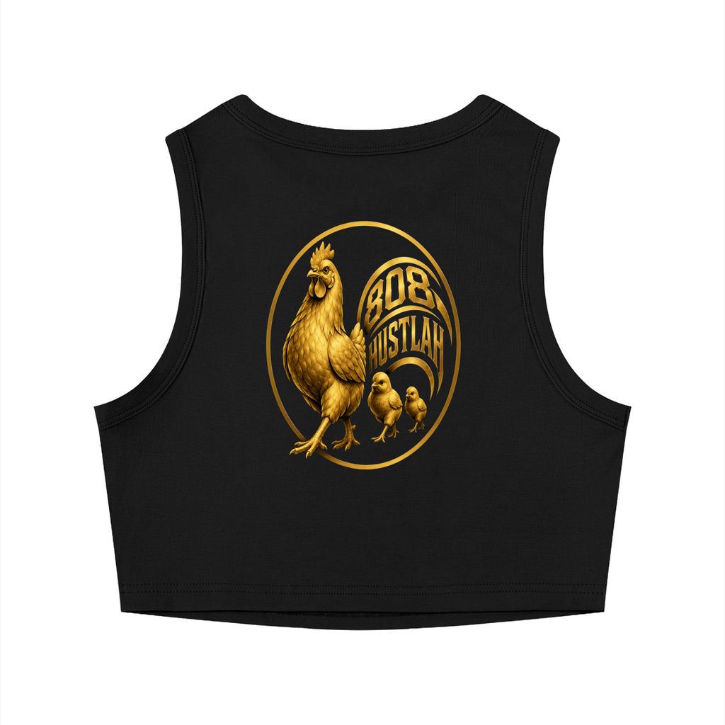 Lil Lady Hustlah Tight Crewneck Crop Tank Top