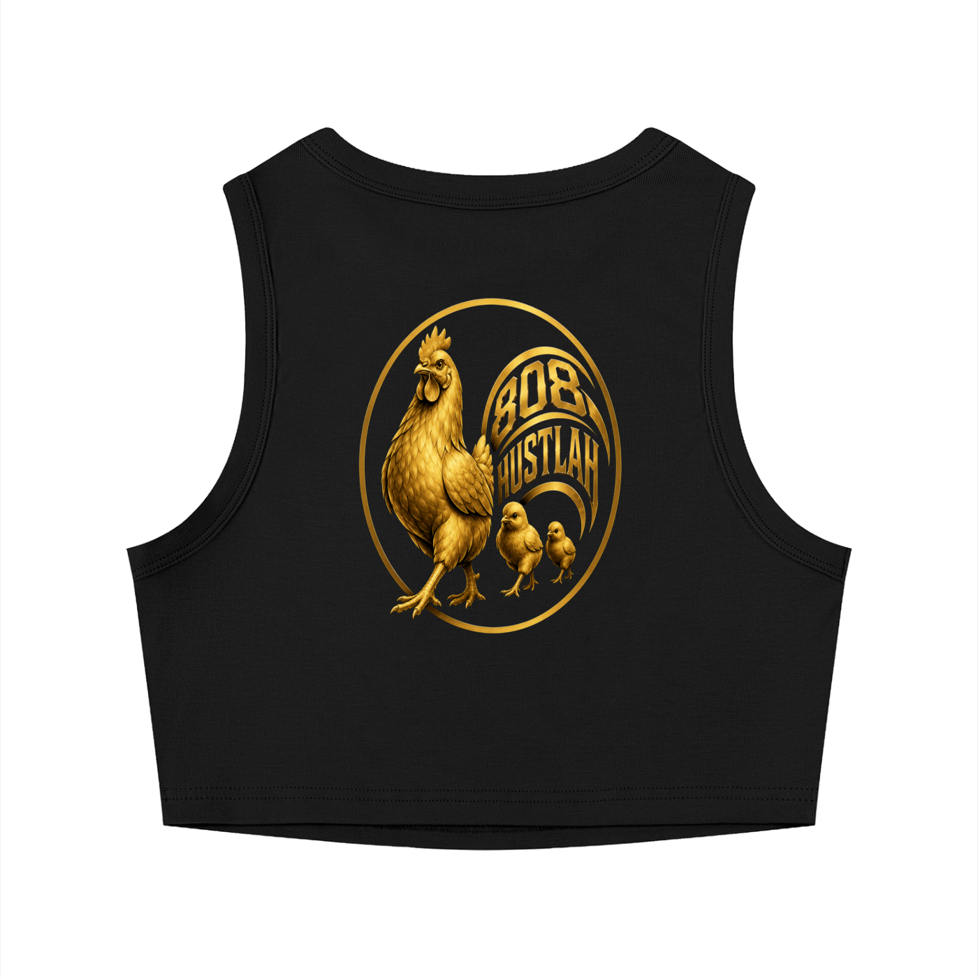 Lil Lady Hustlah Tight Crewneck Crop Tank Top