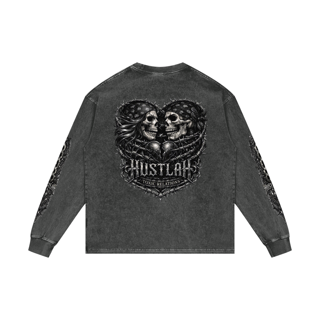 808HUSTLAH Oversize Long Sleeve T-Shirt