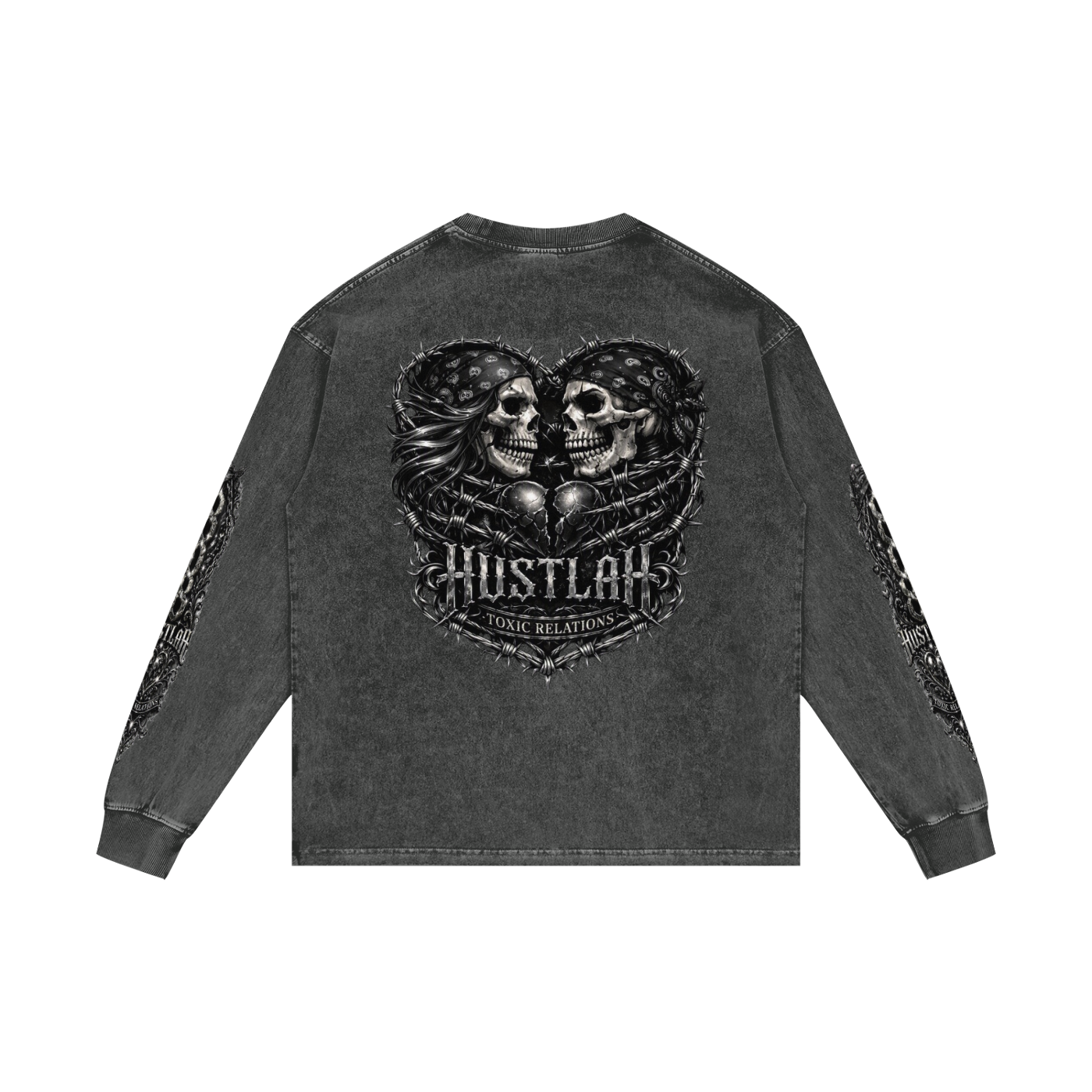808HUSTLAH Oversize Long Sleeve T-Shirt