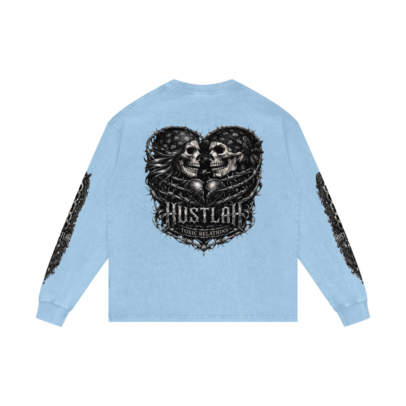 808HUSTLAH Oversize Long Sleeve T-Shirt