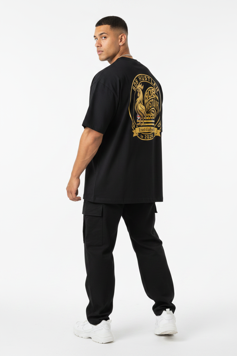 Back - Black 808 Hustlah Tee