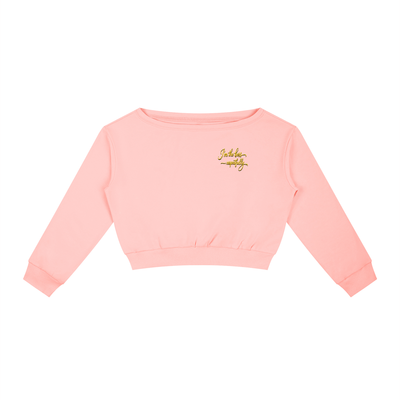 808HUSTLAH Off-Shoulder Sweatshirt