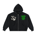 808HUSTLAH Full-Zip Boxy Hoodie