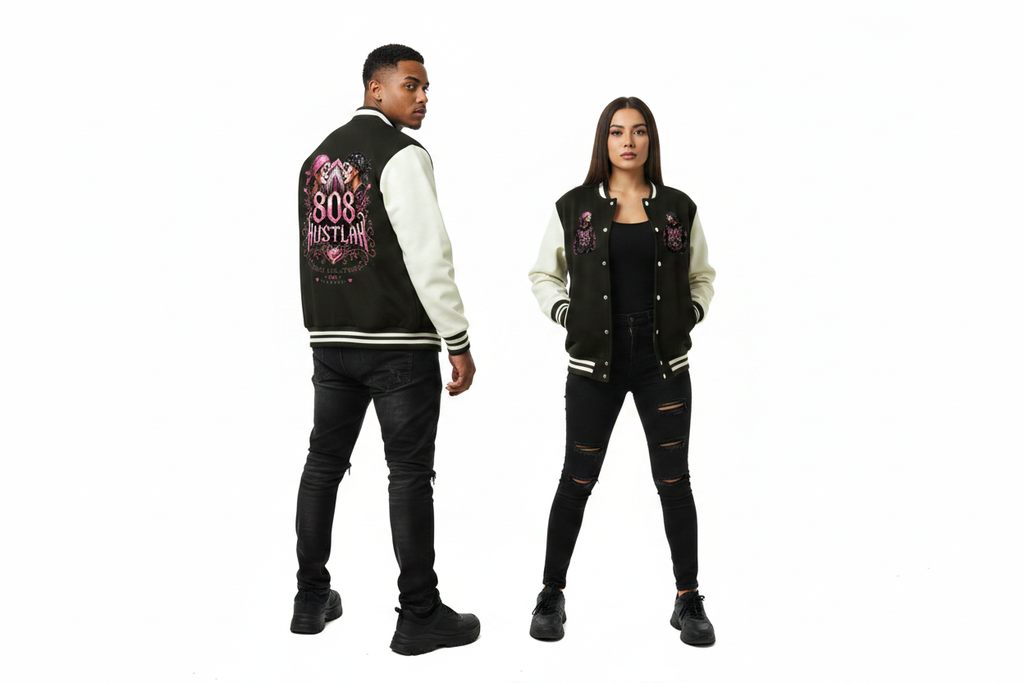 Couple - Varsity Jacket Front & Back