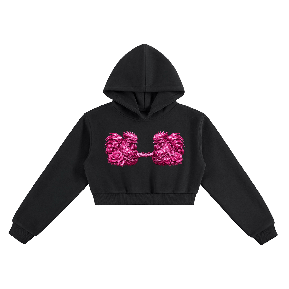 Lil lady Hustlah Cropped Hoodie - 808HUSTLAH