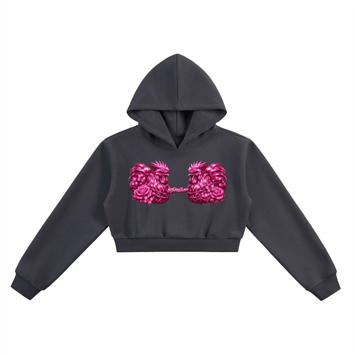 Lil lady Hustlah Cropped Hoodie - 808HUSTLAH