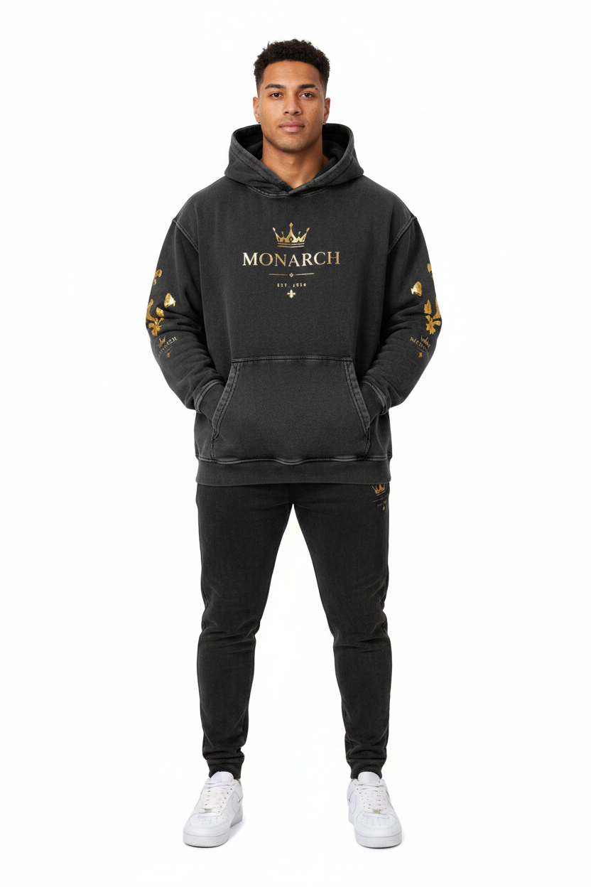 Monarch Hoodie Front - Male Polynesian Model