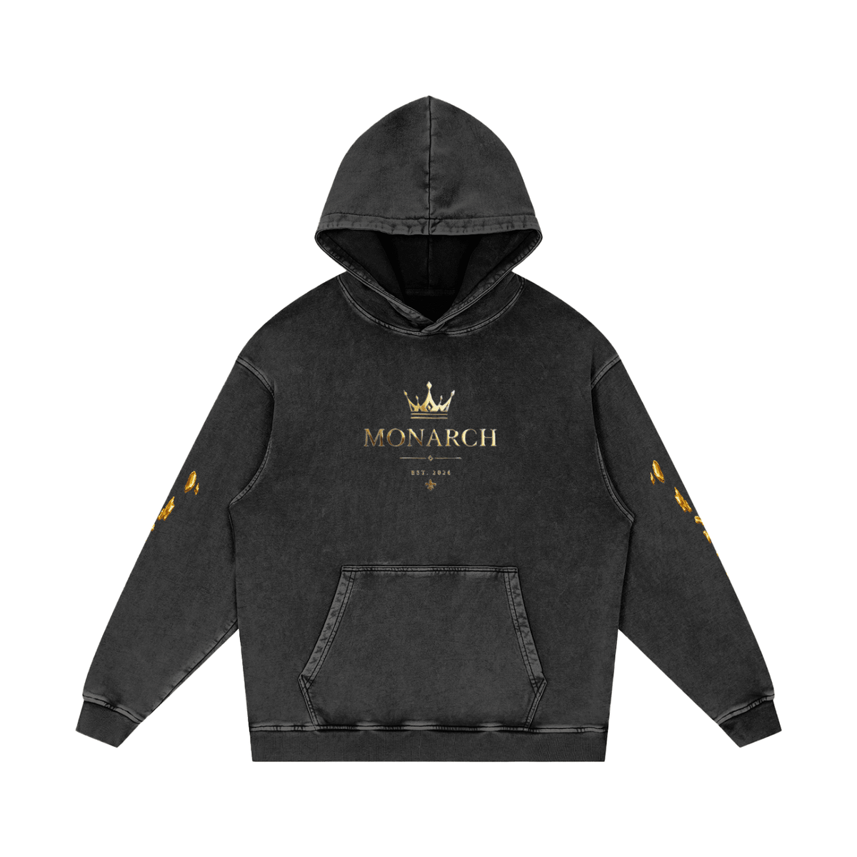 MONARCH Loose Cotton Hoodie - 808HUSTLAH